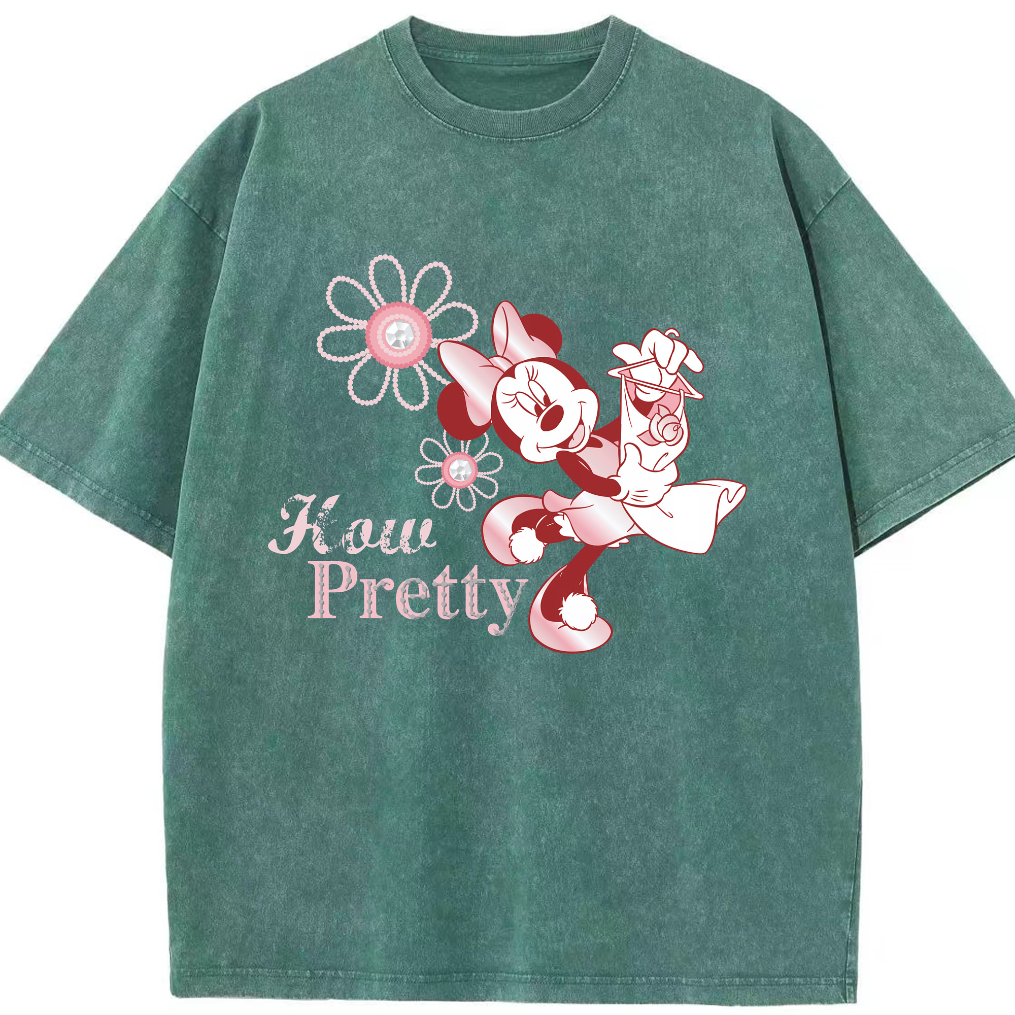 （画像用） ミッキーマウス Mickey Mouse 綿100% ヴィンテージ風 半袖Tシャツ（フロントプリント）